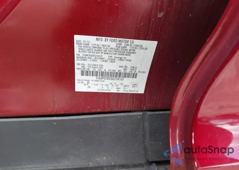 2013 Ford Taurus Limited из США, поврежденный, VIN 1FAHP2F82DG234537